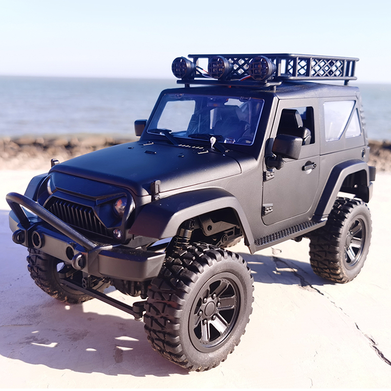 JY66 1/14 2.4Ghz 4WD RC Car For Jeep Off-Road Vehicles With LED Light Climbing Truck RTR Model Black