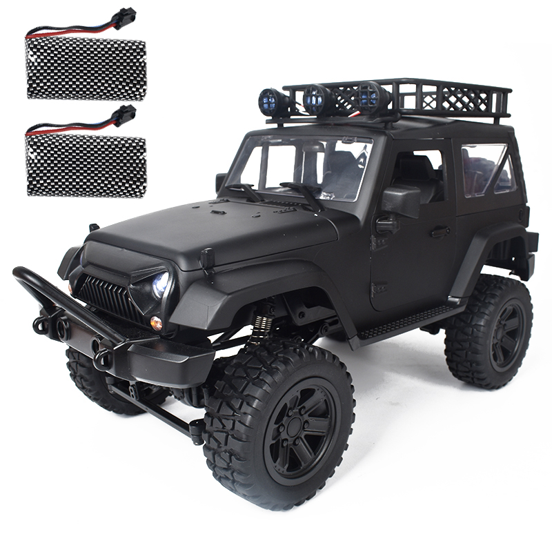 JY66 1/14 2.4Ghz 4WD RC Car For Jeep Off-Road Vehicles With LED Light Climbing Truck RTR Model Two Battery