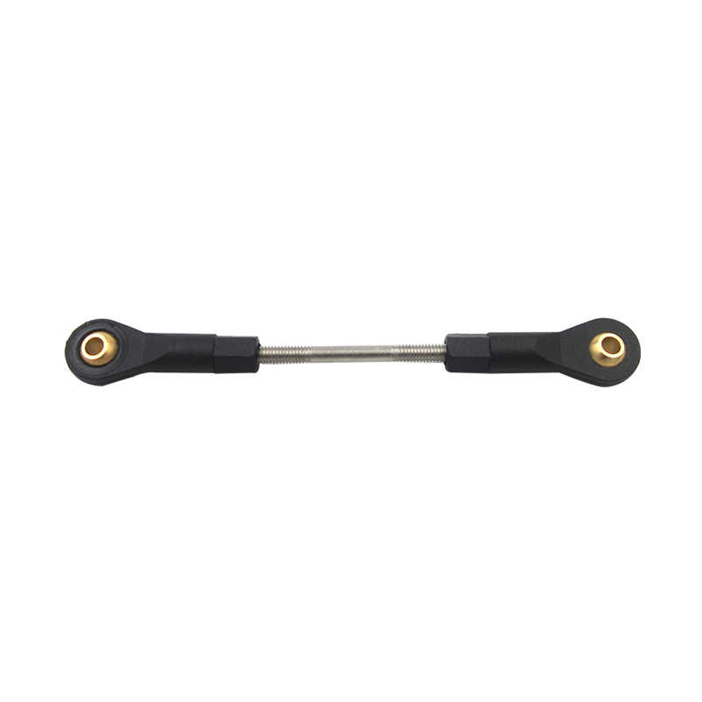 Ph2.5mm*M3 55mm/65mm/75mm/85mm/95mm L30MM Multiple Adjustable Push Rod+Rod End Ball Joint Linkage Set Assembly Servo Connecting Rod Stainless Steel for RC Airplane Aircraft Boat