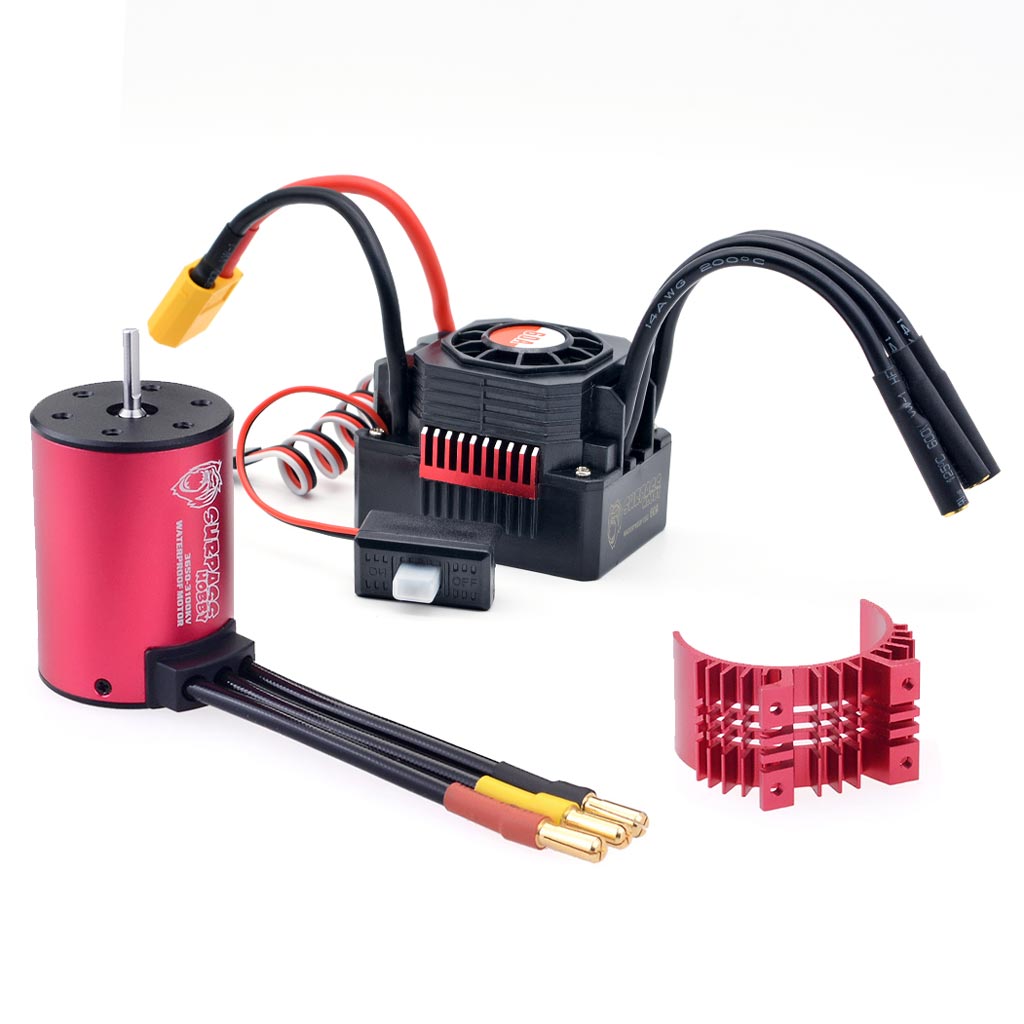 SURPASS HOBBY KK 3650 Waterproof Brushless Motor 3100KV+60A XT60 Connector Brushless Waterproof ESC For 1/10 RC Car Parts