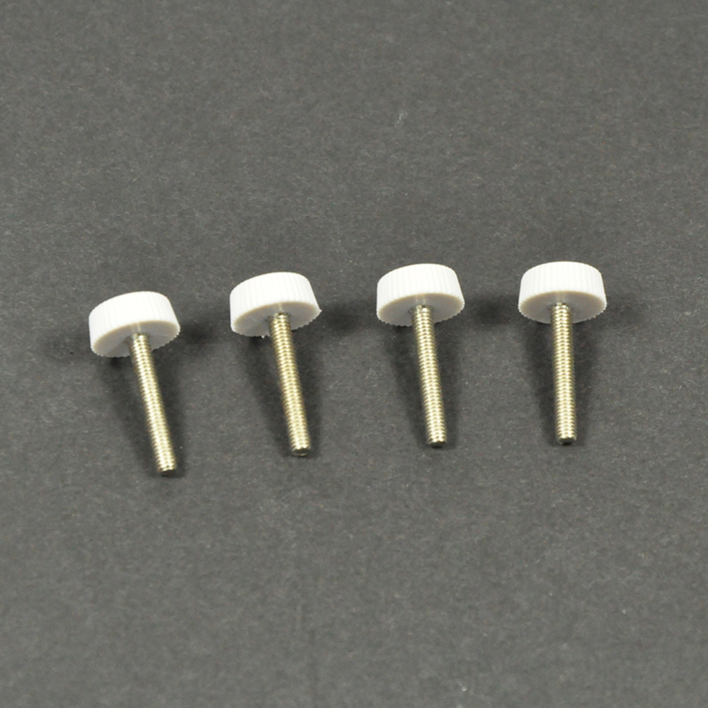 10PCS M3*20mm White Plastic Head Screws for RC Airplane Cockpit