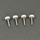 10PCS M3*20mm White Plastic Head Screws for RC Airplane Cockpit