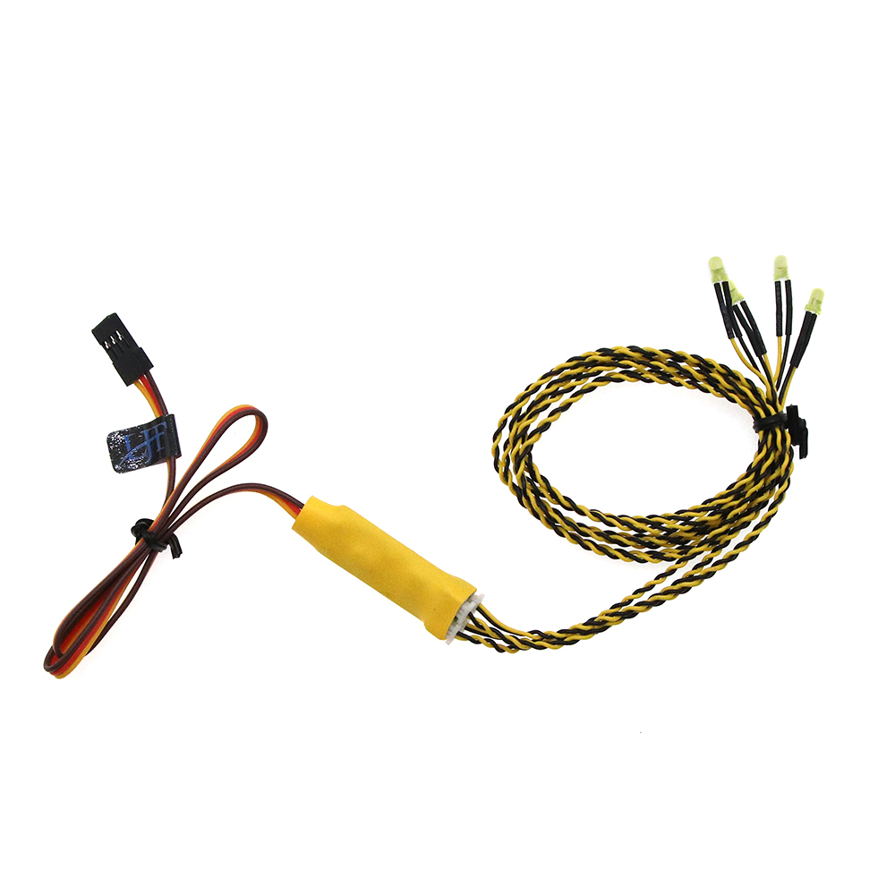 LJF Linkage 4 Lights Flat Running Light Group Turn Signal Brake Light for RC Car Model Parts