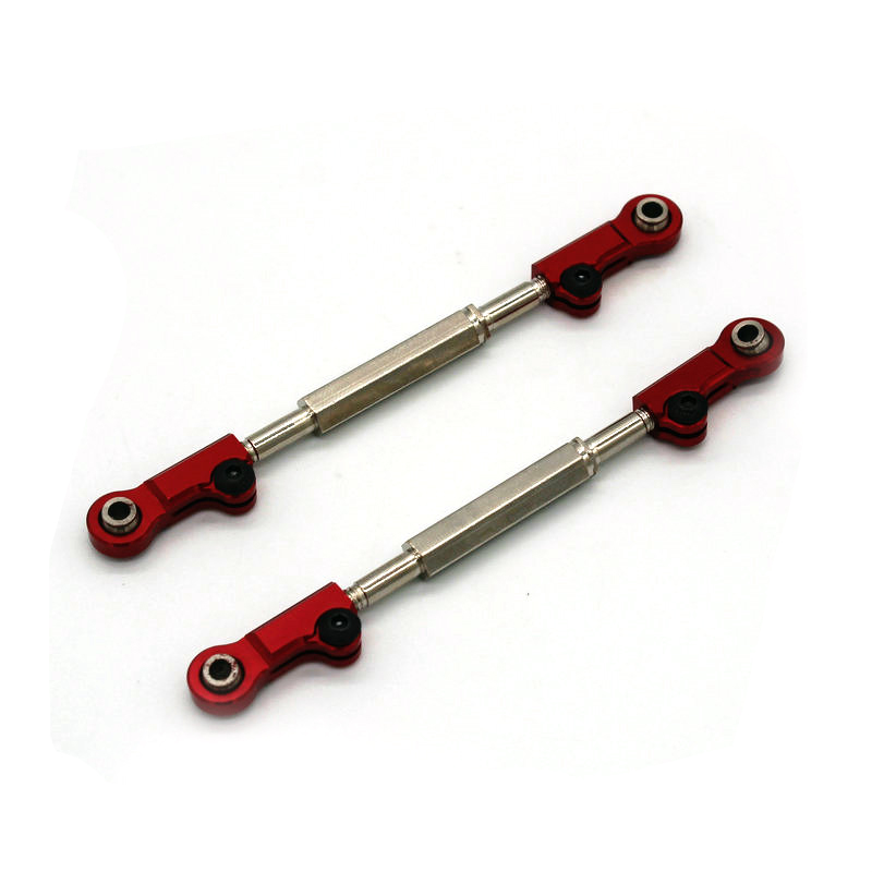 2PCS JLB Upgraded Metal Steering Rod EA1018 for JLB J3 1/10 Racing Vehicle Models RC Car Parts