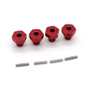 4PCS JLB Upgraded Metal 17mm Hexagon Connector EA1015 for JLB J3 1/10 Racing Vehicle Models RC Car Parts