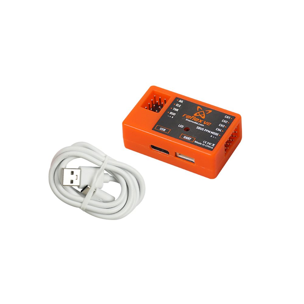 FMS Reflex Gyro System V2 Universal Flight Controller for 1400mm Pitts V2/1400mm 182/1700mm F4U V3 RC Airplane