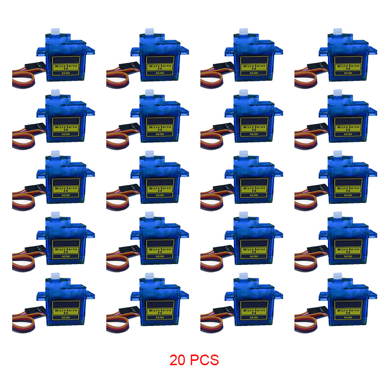 20PCS NHYTech SG90 9g 4.8-6V Mini Analog Servo Smart Horn For RC Fixed Wing Airplane Model Robot Parts Motor DIY Models