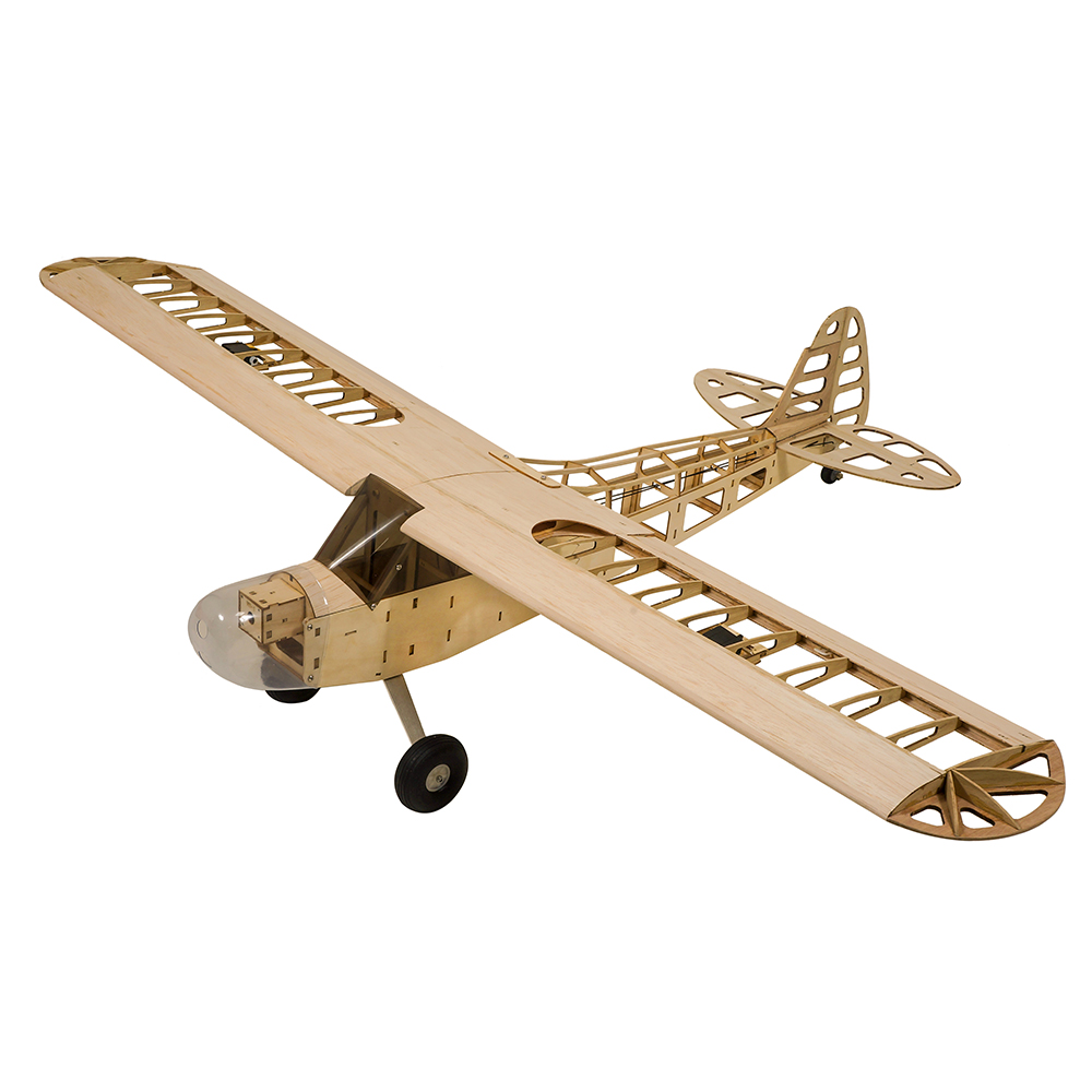 Dancing Wings Hobby Piper J-3 Cub 1180mm Wingspan Balsa Wood RC Airplane KIT / PNP