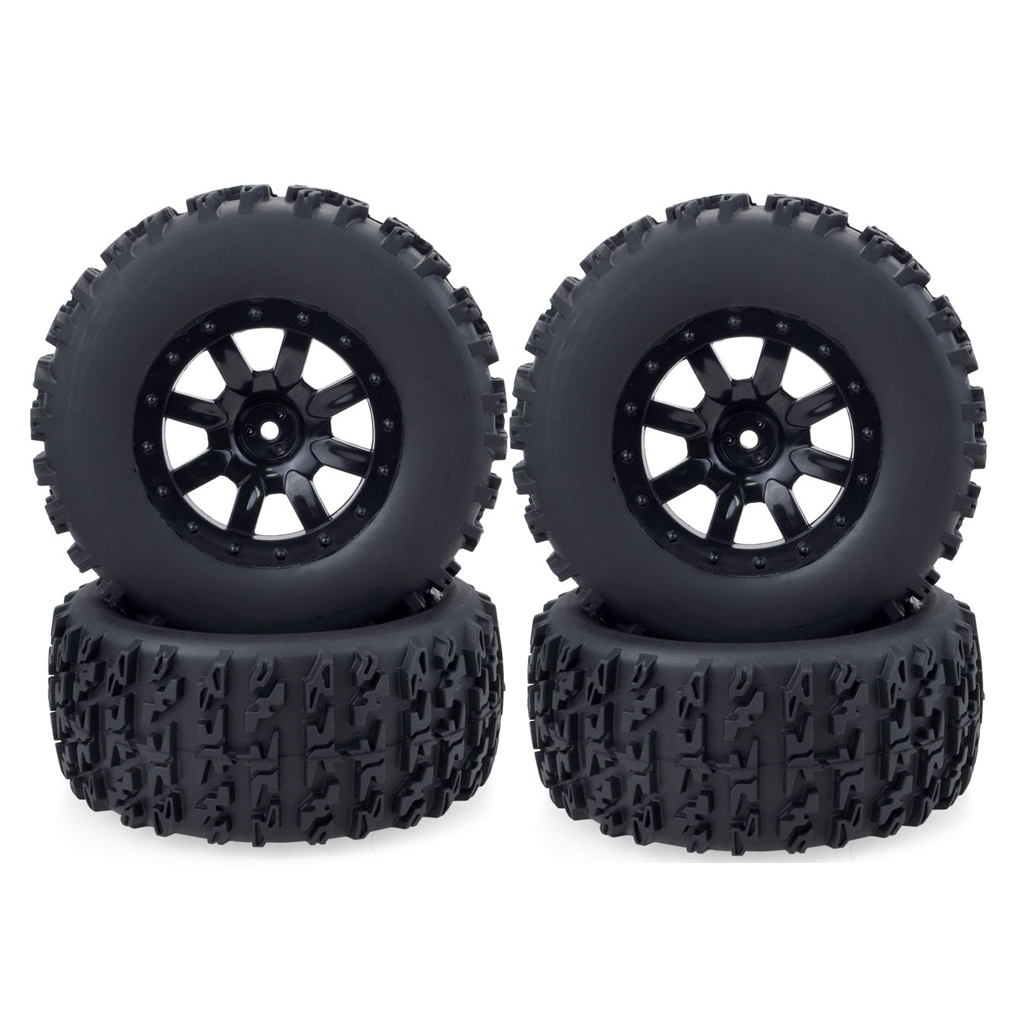 4pcs ZD 1/10 Short Truck RC Car Wheel Tire for Thunder SC-10 Vehicle Models Parts