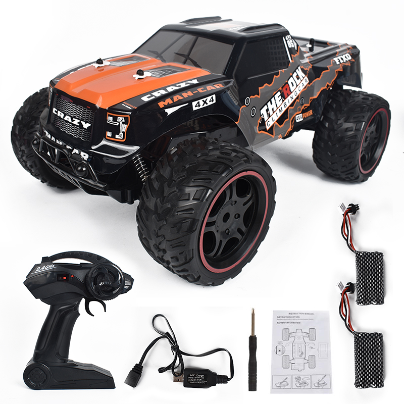 JY40 1/12 RC Car 2.4G 2WD High Speed 20 Km/h Brushed RC Vehicle Model RTR With Several Battery for Kids and Adults