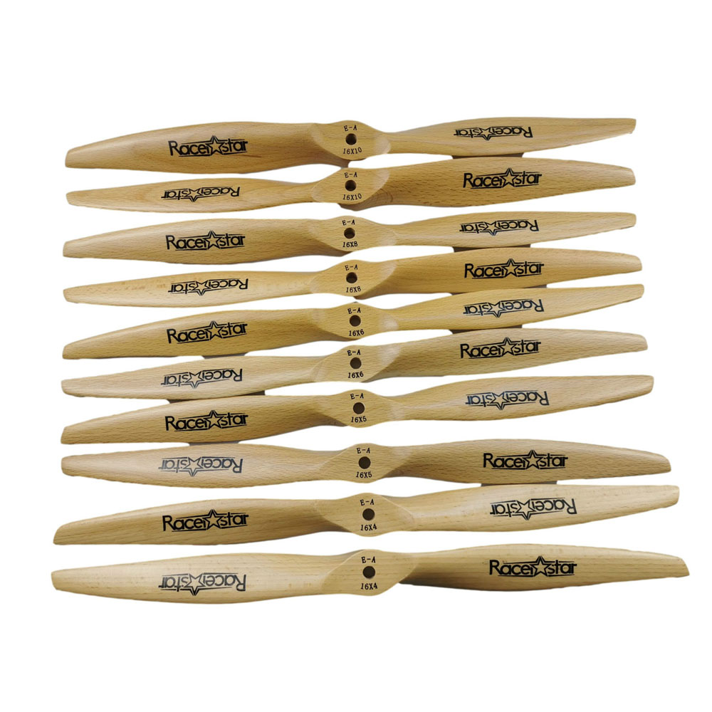 Racerstar 13 Inch 13x4 13x5 13x6 13x7 13x8 Electric Beechwood Propeller CCW/CW 1pc for RC Airplane Fixed Wing