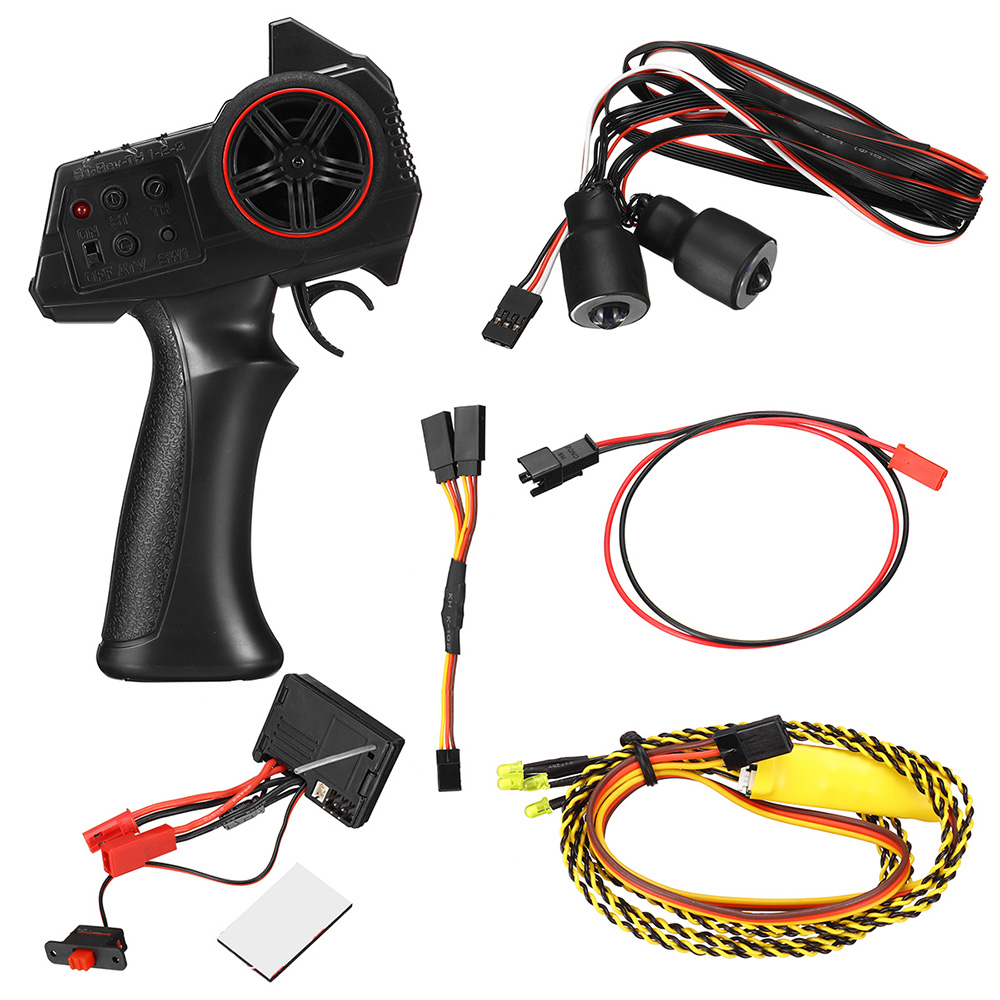 WPL D12 RC Car LED Light Transmitter Receiver ESC Vehicle Models Parts