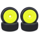 ZD Racing 4pcs 1/8 RC Car Wheel Tire Off Road Vehicle Parts Yellow 112*46mm