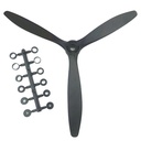 QTmodel 1060 10x6 inch Efficient 3 Leaf Blade Propeller for RC Airplane