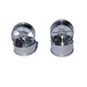 4PCS Firelap 1/28 RC Car Spare Metal Wheel Rims Hubs Two Wide Narrow Vehicles Model Parts