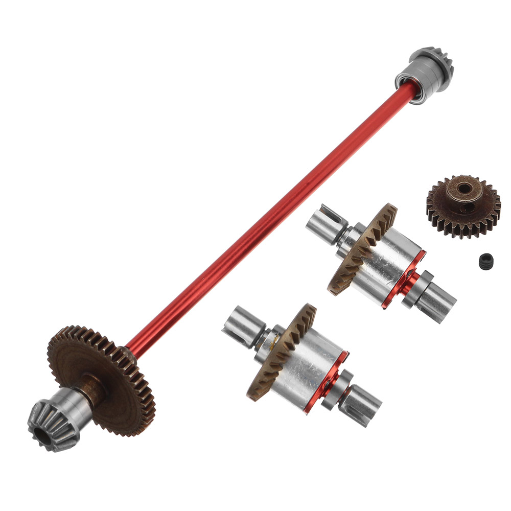 WLtoys 144001 Alloy Metal Drive Shaft + Front Rear Differential +Alloy Decelarate Gear RC Car Parts