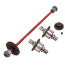 WLtoys 144001 Alloy Metal Drive Shaft + Front Rear Differential +Alloy Decelarate Gear RC Car Parts