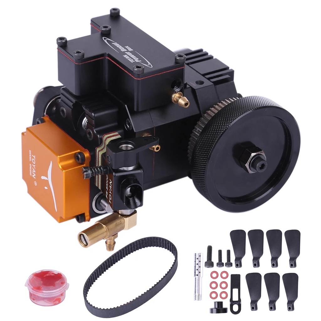 Toyan FS-S100GW 4 Stroke RC Engine Water Cooled Gasoline Model Engine Kit for RC Car Boat Parts