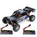 Wltoys 124018 1:12 RTR Upgraded 7.4V 2600mAh 2.4G 4WD 60km/h Metal Chassis RC Car Vehicles Models Two/Three Batteries
