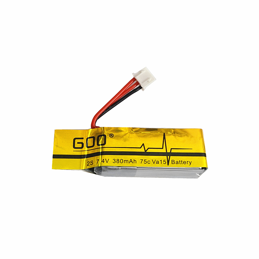 2S 7.4V 380mAh 75C Lithium Battery for OMPHOBBY M1 6CH 3D Flybarless RC Helicopter