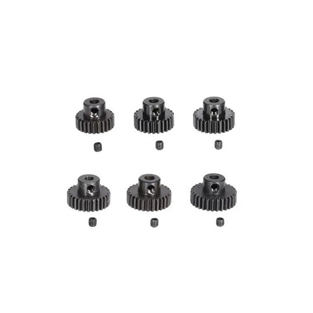 6PCS ZD Racing 48DP M0.53 24T 25T 26T 27T 28T 29T Pinion Motor Gear 3.175mm Shaft 1/10 RC Car Vehicles Parts