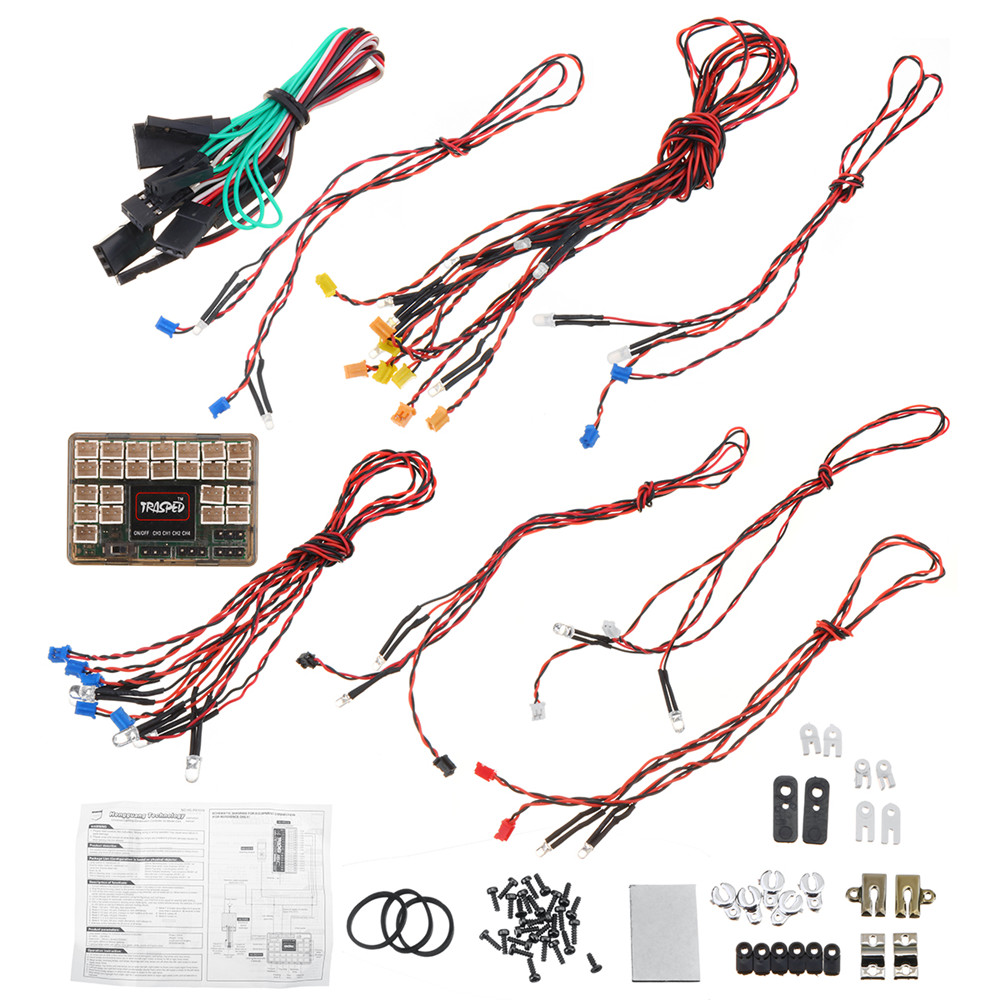HG P417 1/10 RC Car Pickup Truck Spare Controllable IC Mainboard LED Lights RX1018 Vehicles Model Parts