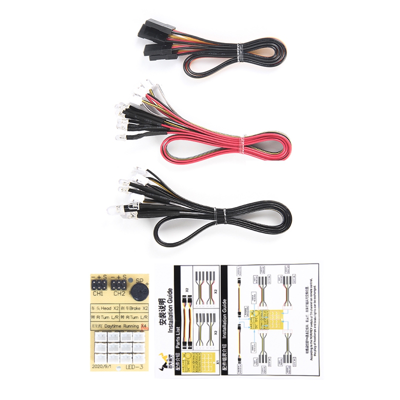 Steering Led Light Set For MN86 RC Car Vechicle Models R611