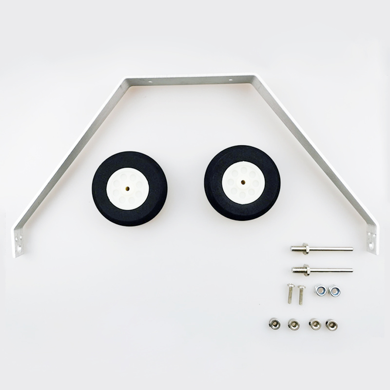A Set 50 Class Landing Gear Kit Electronic Aluminum Landing Skid for RC Plane Fixed Wing