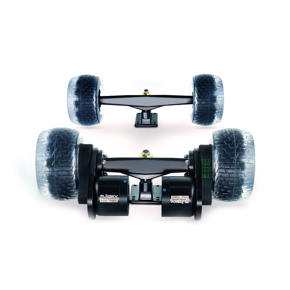 Flipsky Group DIY Electric Skateboard Double Main Shaft Trucks and Motor Kits Dual Drive