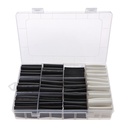 300PCS Black/White Heat Shrink Tube Model High-Temperature Flame-retardant Heat-shrinkable Insulating Sleeve DIY Spare Part for FPV RC Airplane