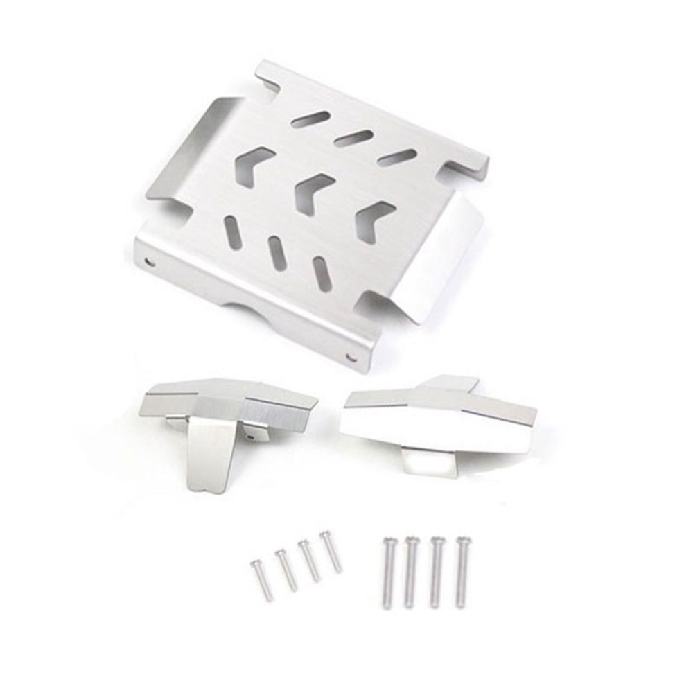 Upgraded Stainless Steel Chassis Front Armor Protection Skid Plate Kit for LOSI LMT 4WD RC Car Vehicles Parts