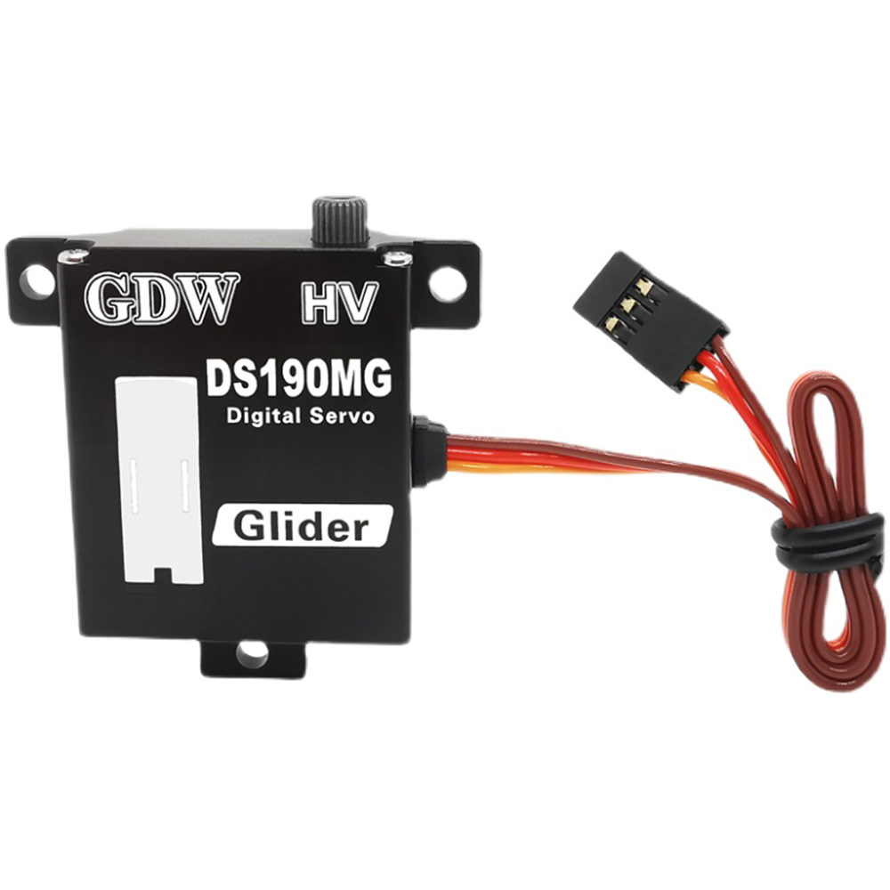 GDW DS190MG 8.0KG 60 Degree High Torque Metal Gear Digital Servo for RC Airplane Fixed Wing Glider