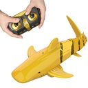JY10 2.4Ghz RC Golden Shark Boat Robot Radio Simulation Waterproof Electronic Remote Control Swimming Animal Toys RC Boats RC Vehicles Model For Children Kids