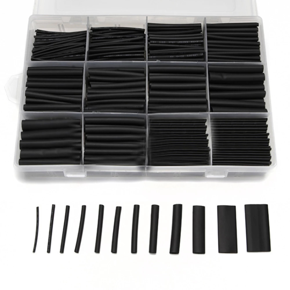 Quanum 625PCS Ratio 2:1 Heat Shrinkable Cable Wire Tube Electrical Cable Sleeve Kit with Storage Case For FPV RC Drone