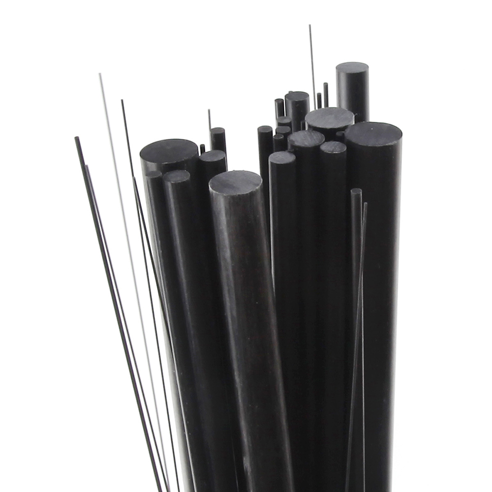 10PCS 0.5mm/1.0mm/1.5mm/2.0mm/2.5mm/3.0mm/4.0mm/5.0mm/6.0mm/7.0mm/8.0mm/9.0mm/10.0mm Length 500mm Carbon Fiber Rod For RC Airplane Fixed-Wing Quadcopter DIY Tool