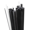 10PCS 0.5mm/1.0mm/1.5mm/2.0mm/2.5mm/3.0mm/4.0mm/5.0mm/6.0mm/7.0mm/8.0mm/9.0mm/10.0mm Length 500mm Carbon Fiber Rod For RC Airplane Fixed-Wing Quadcopter DIY Tool