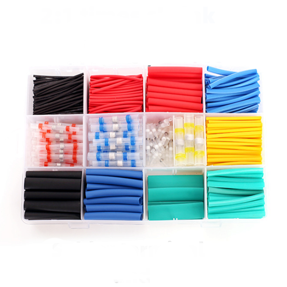 530PCS Heat Shrinkable Tube Terminal Shrink Solder Ring Waterproof for RC ESC Motor Model