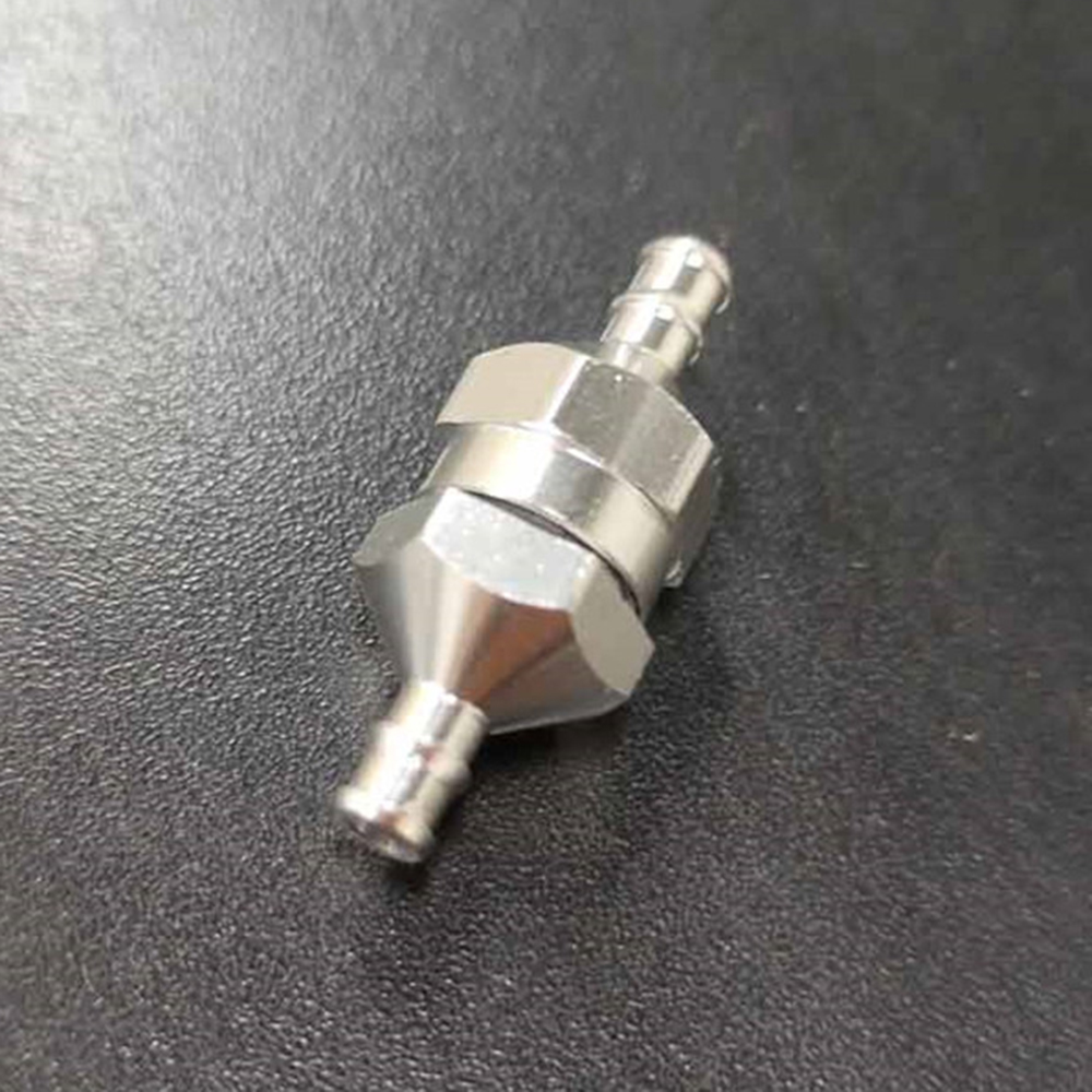 Aluminum Alloy Filter Straight Cylinder Oil Fuel Filter for Gasoline Methanol Engine RC Airplane Fixed-Wing
