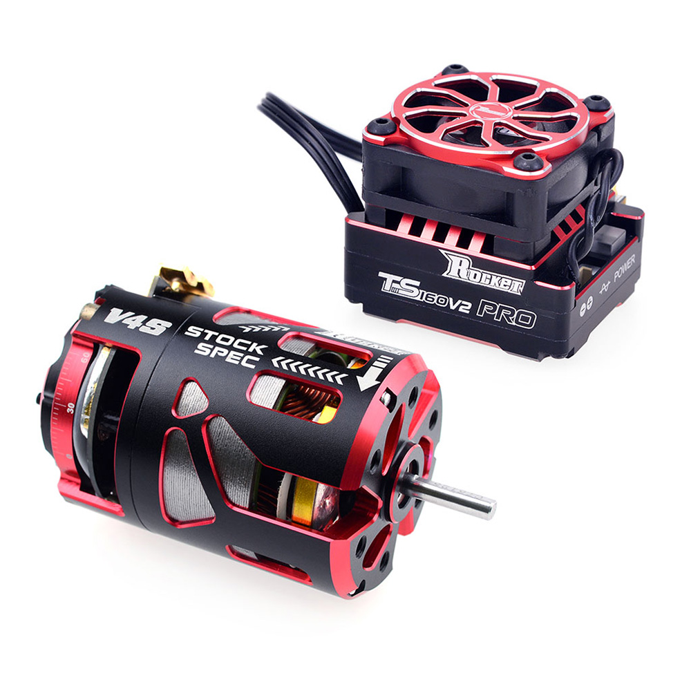 Surpass Hobby ROCKET 540 V4S Sensored Brushless Motor V2 160A ESC Modified for 1/10 RC Car Vehicles Parts