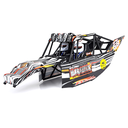 FS Racing 53910 1/10 RC Car Body Shell Frame Cage DIY Kit w/ LED Lights Sticker Vehicles Model Spare Parts