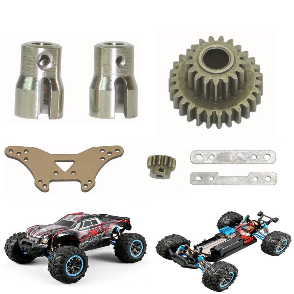 XLF F22A 1/10 RC Car Metal Motor Pinion/ 2-Stage Transmission Gear/Drive Cup Head/Swing Arm Fixed Plate/Shock Mount Spare Parts