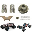 XLF F22A 1/10 RC Car Metal Motor Pinion/ 2-Stage Transmission Gear/Drive Cup Head/Swing Arm Fixed Plate/Shock Mount Spare Parts