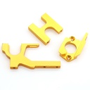 Upgraded Metal Motor Reduction Gear Mount Seat Base Adjust Bracket w/ Screws for Wltoys 104001 RC Car Vehicles Model Parts