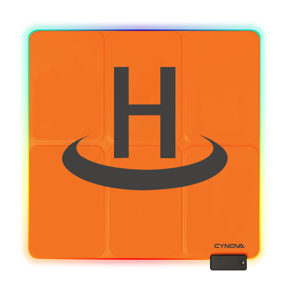 Cynova RGB LED Light Glow Parking Apron Waterproof Foldable Landing Pad 65cm for DJI Mavic 3 Mini 2 FIMI X8 RC Drone