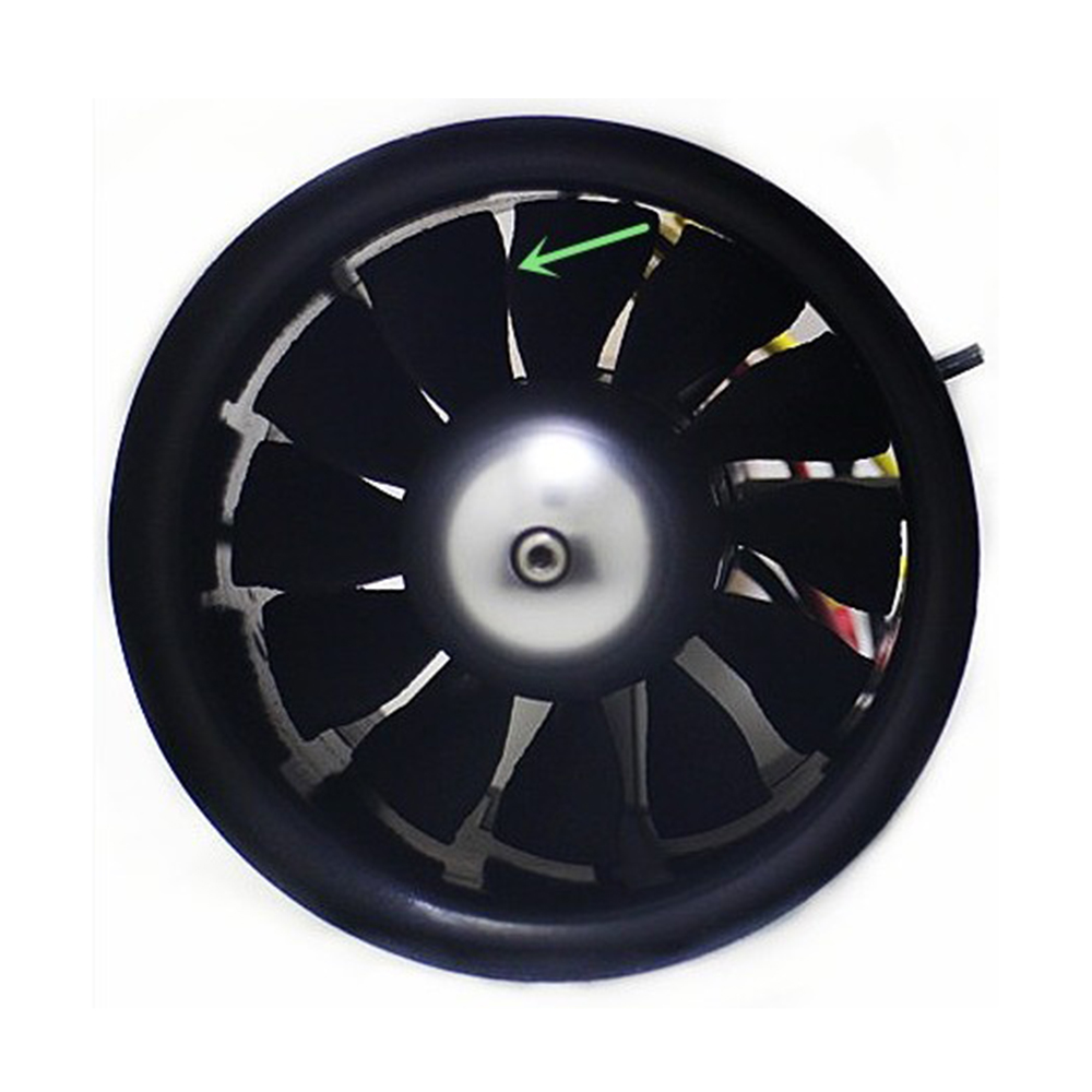 QTMODEL EDF70 70mm 12 Blades EDF Ducted Fan Unit With 4S 14.8V Brushless Outer Rotor Motor 2849 KV2850 CW/CCW For RC Airplane