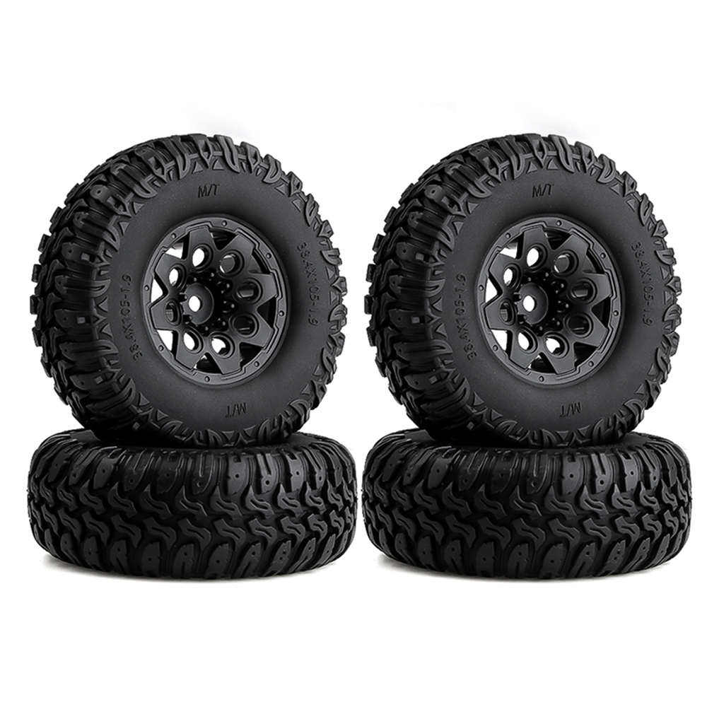 4PCS 1.9 inch Wheel Tires for 1/10 SCX10 90046 TRX4 D90 Yikong RGT RedCrawler Truck RC Car Vehicles Spare Parts