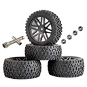 4PCS Tires Wheels 12mm Hex for 1/10 Off-Road Crawler RC Car Vehicles Models Spare Parts