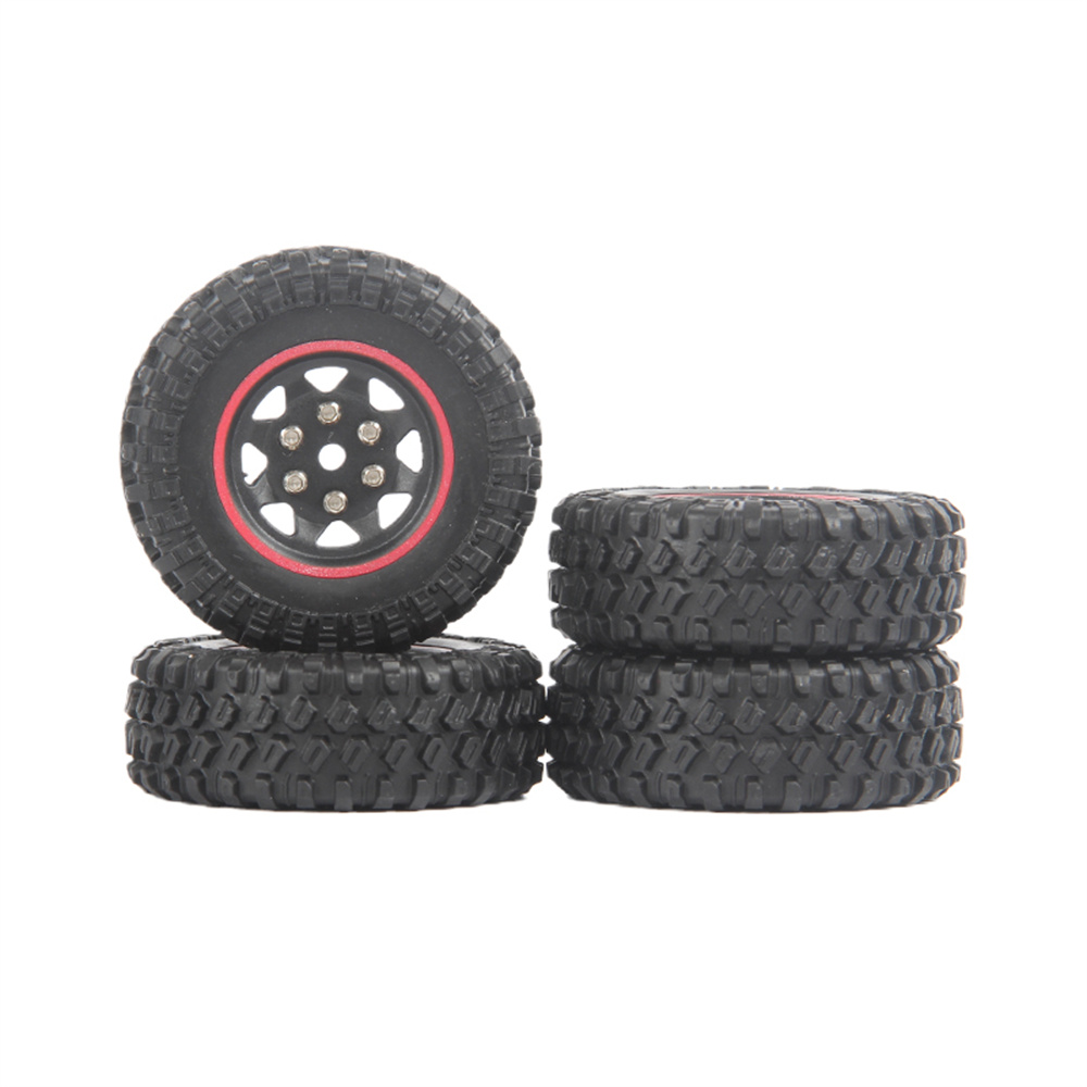 4PCS Upgraded Metal Rims Tires Wheels R694 for XIAOMI Jimmy XMYKC01CM 1/16 RC Car Vehicles Model Spare Parts