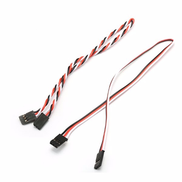 22AWG 60 Core 30cm Male to Male Plug Servo Extension Wire Cable for Futaba