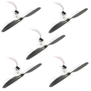 5PCS Gear Box 720 Coreless CW Motor + Propeller Combo Set For RC Models DIY